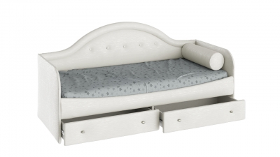 Кровать с мягкой спинкой «Адель» тип 1 с 1-й подушкой-валиком