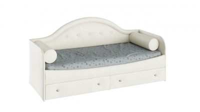 Кровать с мягкой спинкой «Адель» тип 1 с 2-мя подушками-валиками